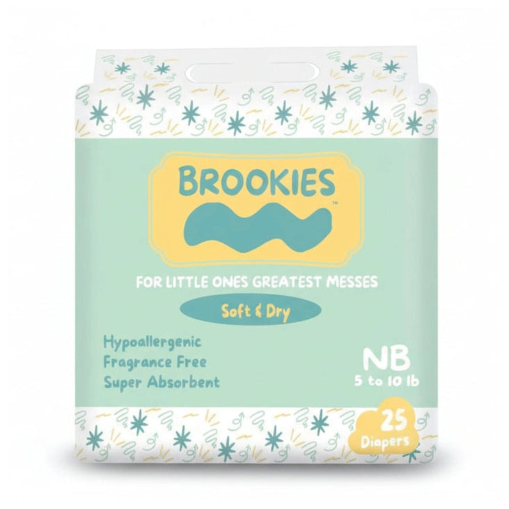 25 CT SIZE NB BABY DIAPERS FOR UP TO 10 LBS